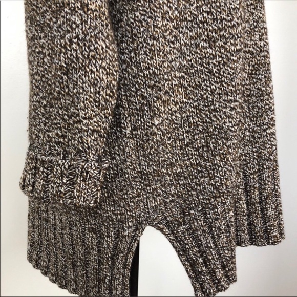 Oversize Knit Brown and White Sweater, Size 1x - Picture 4 of 5
